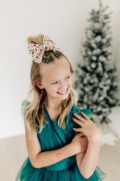 Christmas Floral Bow