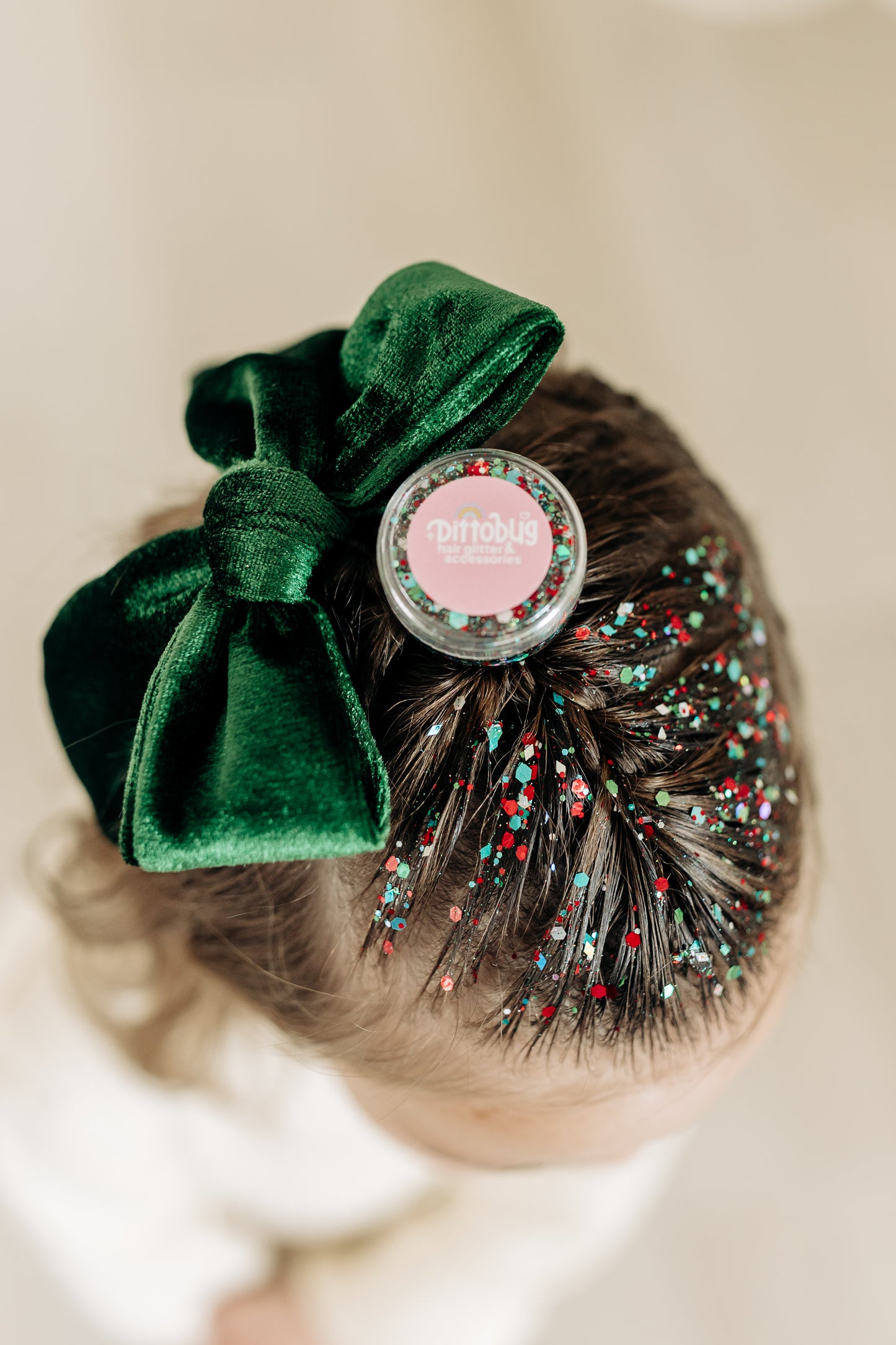 Green Velvet Bow