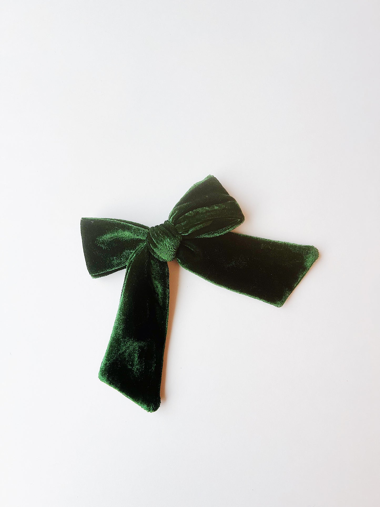 Green Velvet Bow