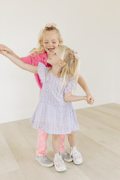 Pink Tulle Heart Pigtails